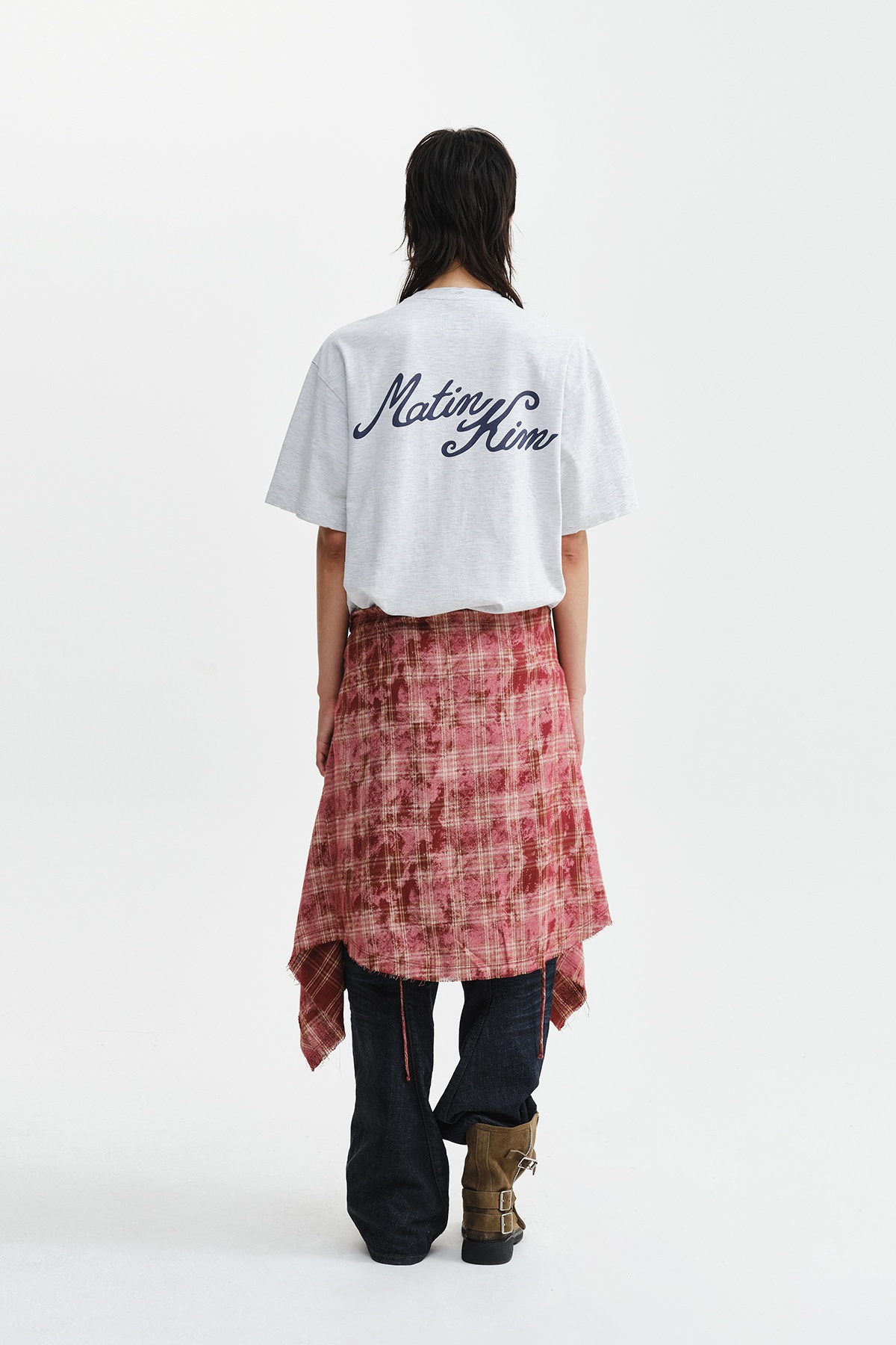 CALLIGRAPHY BACK LOGO POCKET TOP