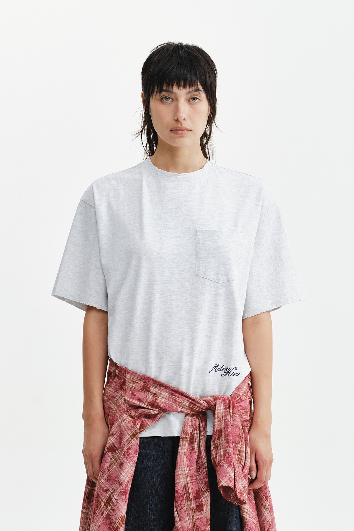 CALLIGRAPHY BACK LOGO POCKET TOP