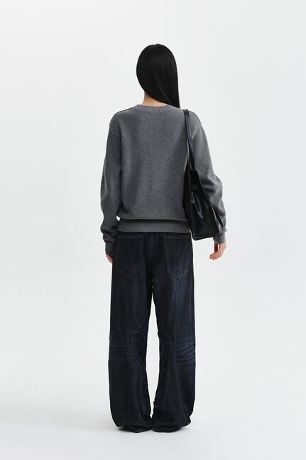 MATIN APPLIQUE LOGO KNIT PULLOVER