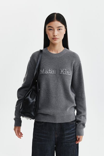 MATIN APPLIQUE LOGO KNIT PULLOVER