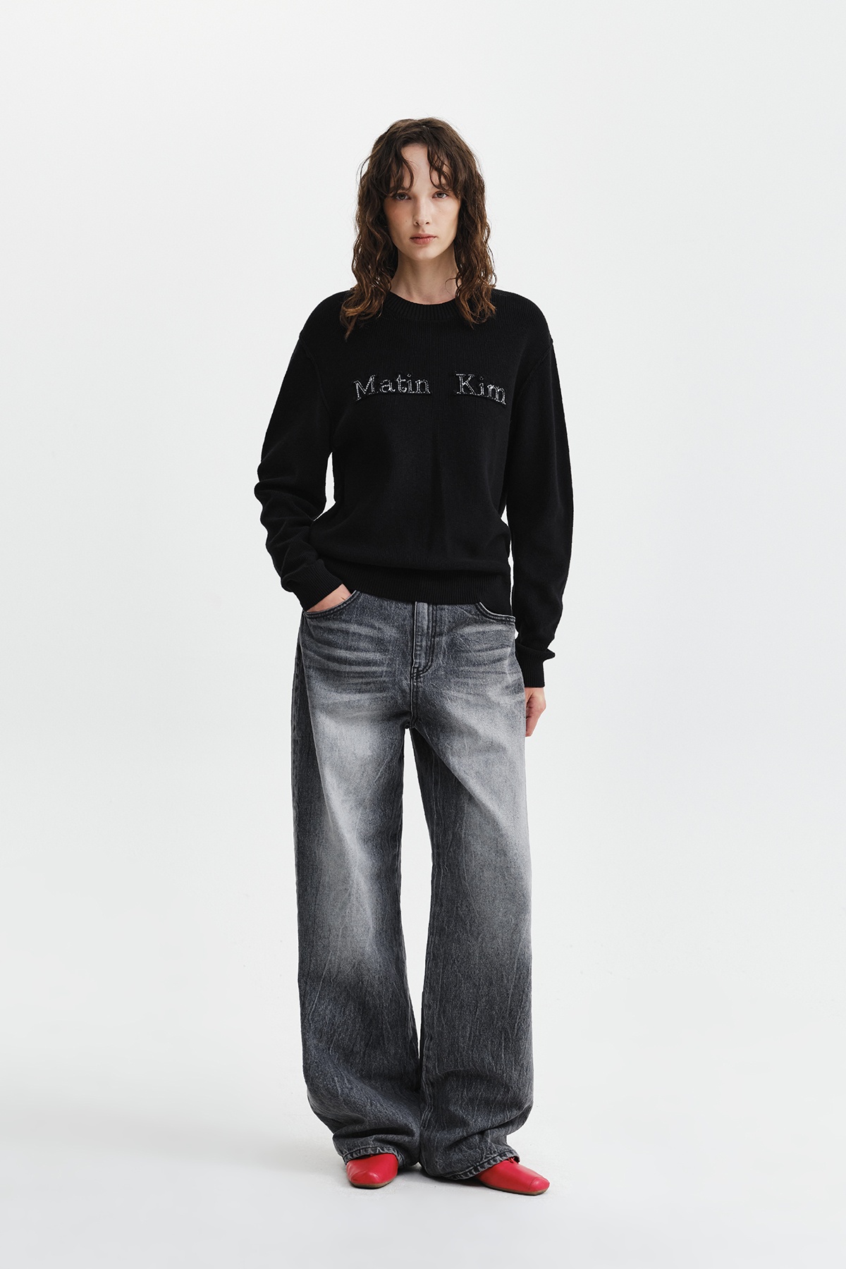 MATIN APPLIQUE LOGO KNIT PULLOVER
