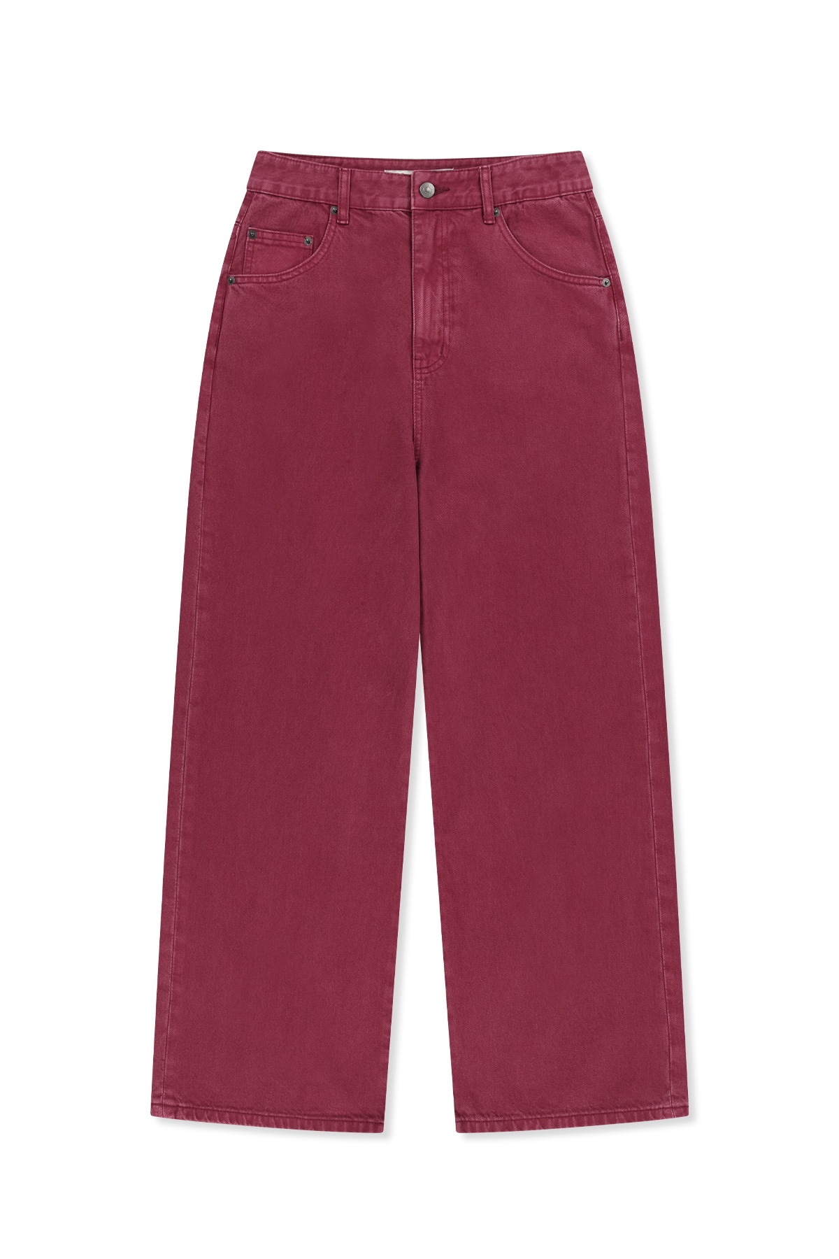 MATIN WAIST LOGO WIDE DENIM PANTS