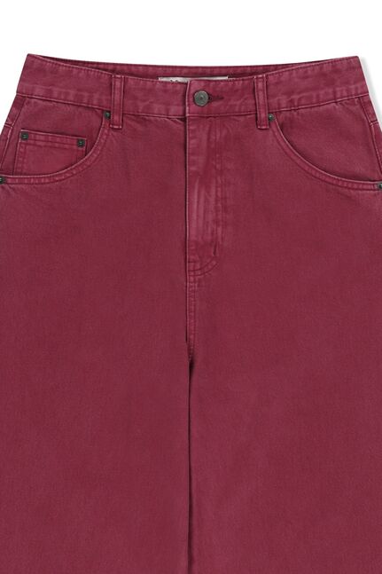 MATIN WAIST LOGO WIDE DENIM PANTS