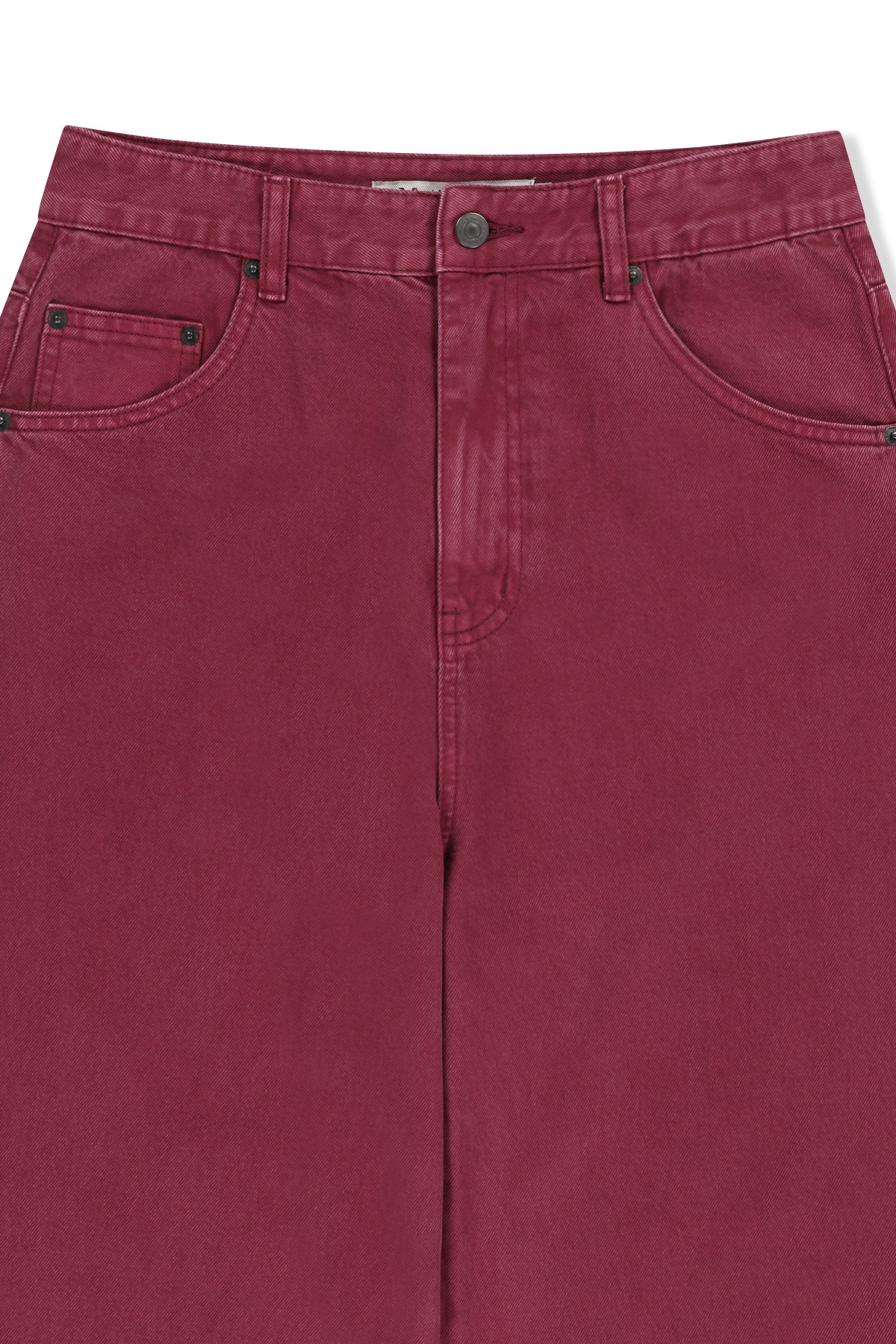 MATIN WAIST LOGO WIDE DENIM PANTS
