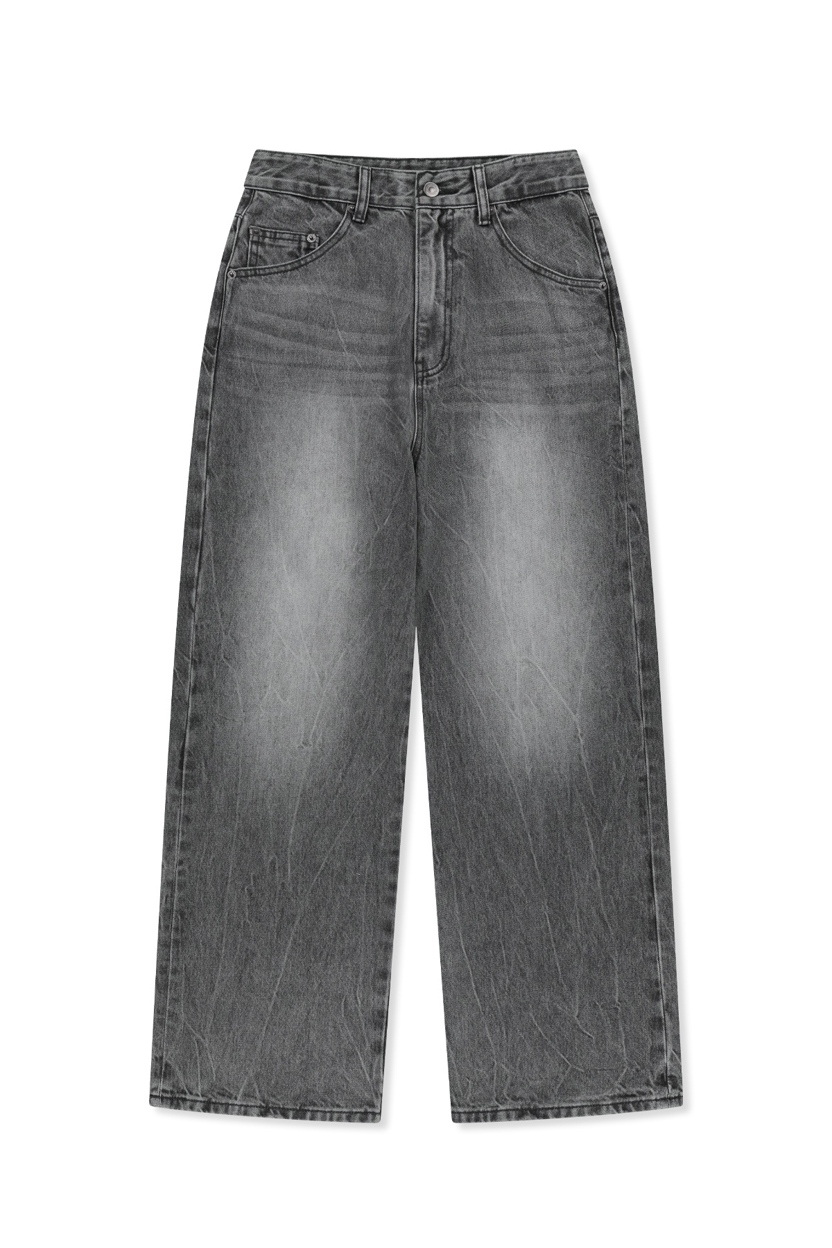 MATIN WAIST LOGO WIDE DENIM PANTS
