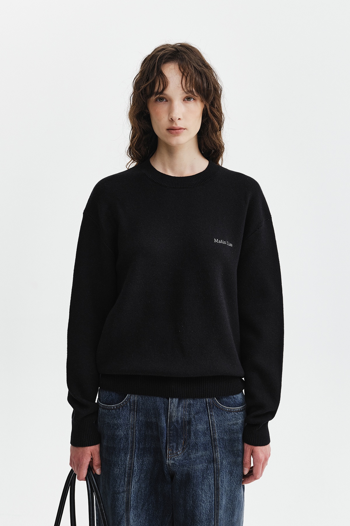 CALLIGRAPHY BACK LOGO KNIT PULLOVER