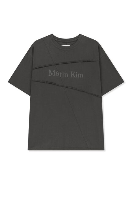 DIAGONAL CUT LOGO TOP