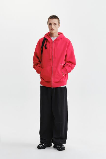 COLOR BLOCK HOODY ZIP UP