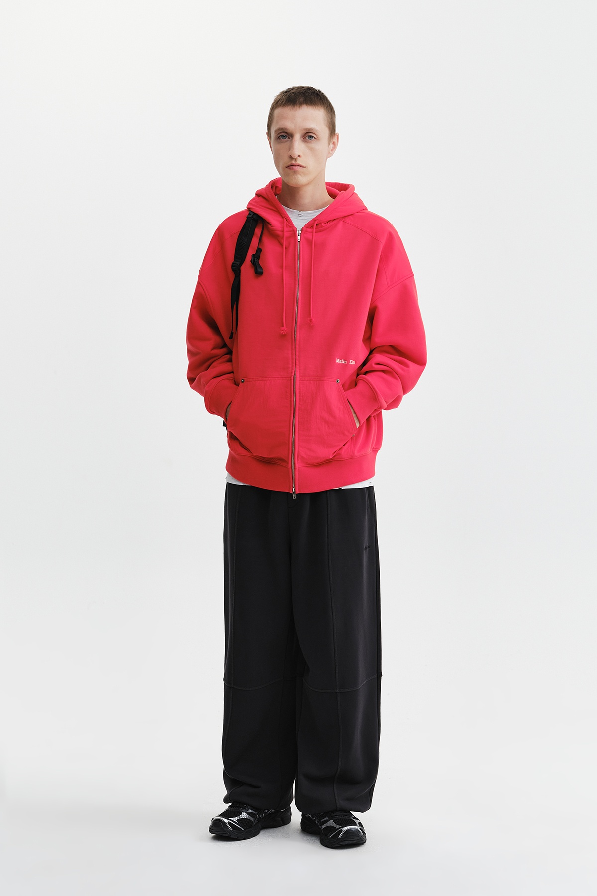 COLOR BLOCK HOODY ZIP UP