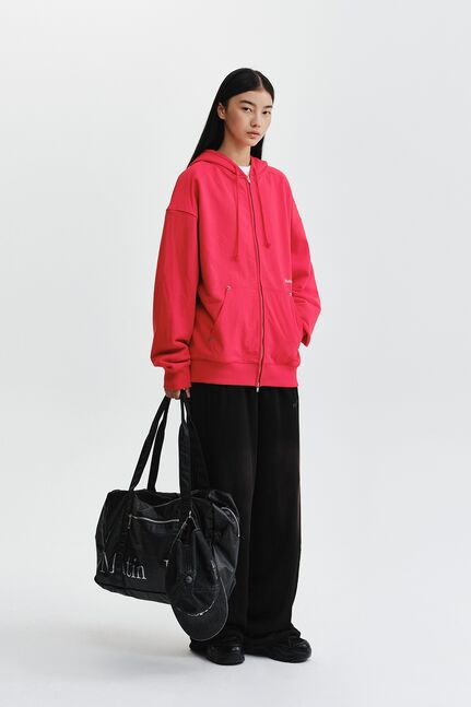 COLOR BLOCK HOODY ZIP UP