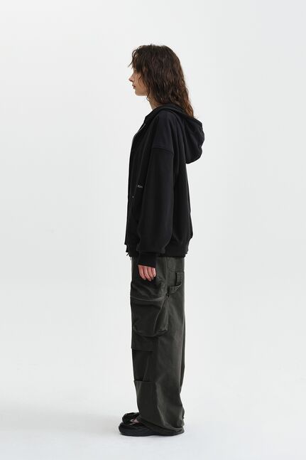 COLOR BLOCK HOODY ZIP UP