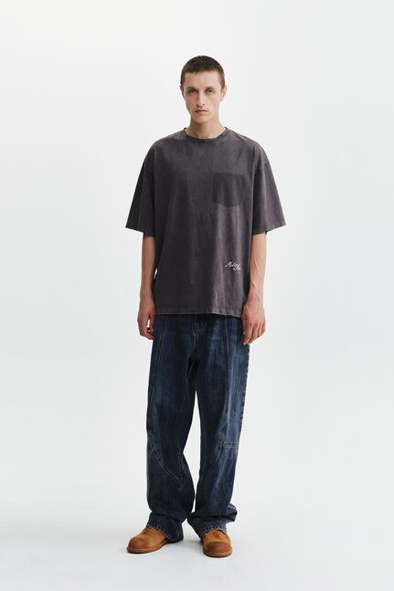 VINTAGE WASHED CALLIGRAPHY BACK LOGO TOP