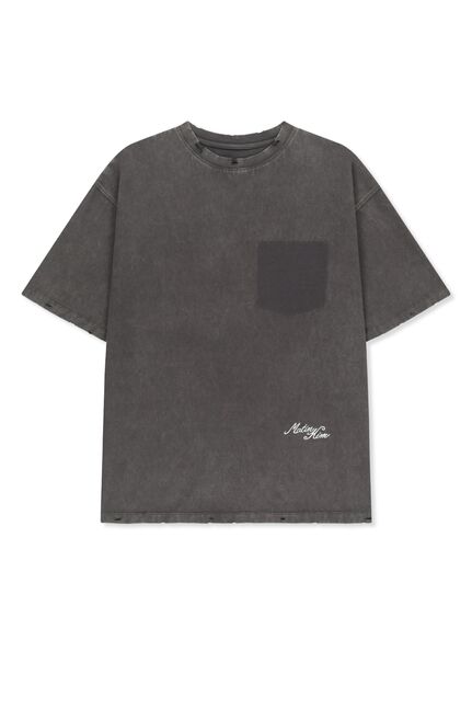 VINTAGE WASHED CALLIGRAPHY BACK LOGO TOP