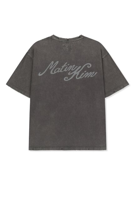 VINTAGE WASHED CALLIGRAPHY BACK LOGO TOP