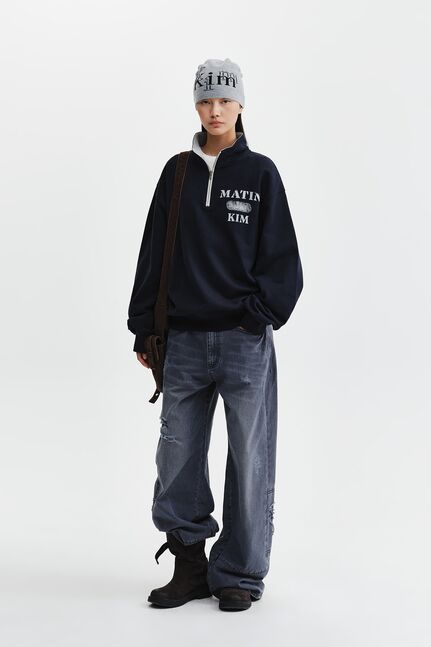 MATIN LOGO QUARTER ZIP UP