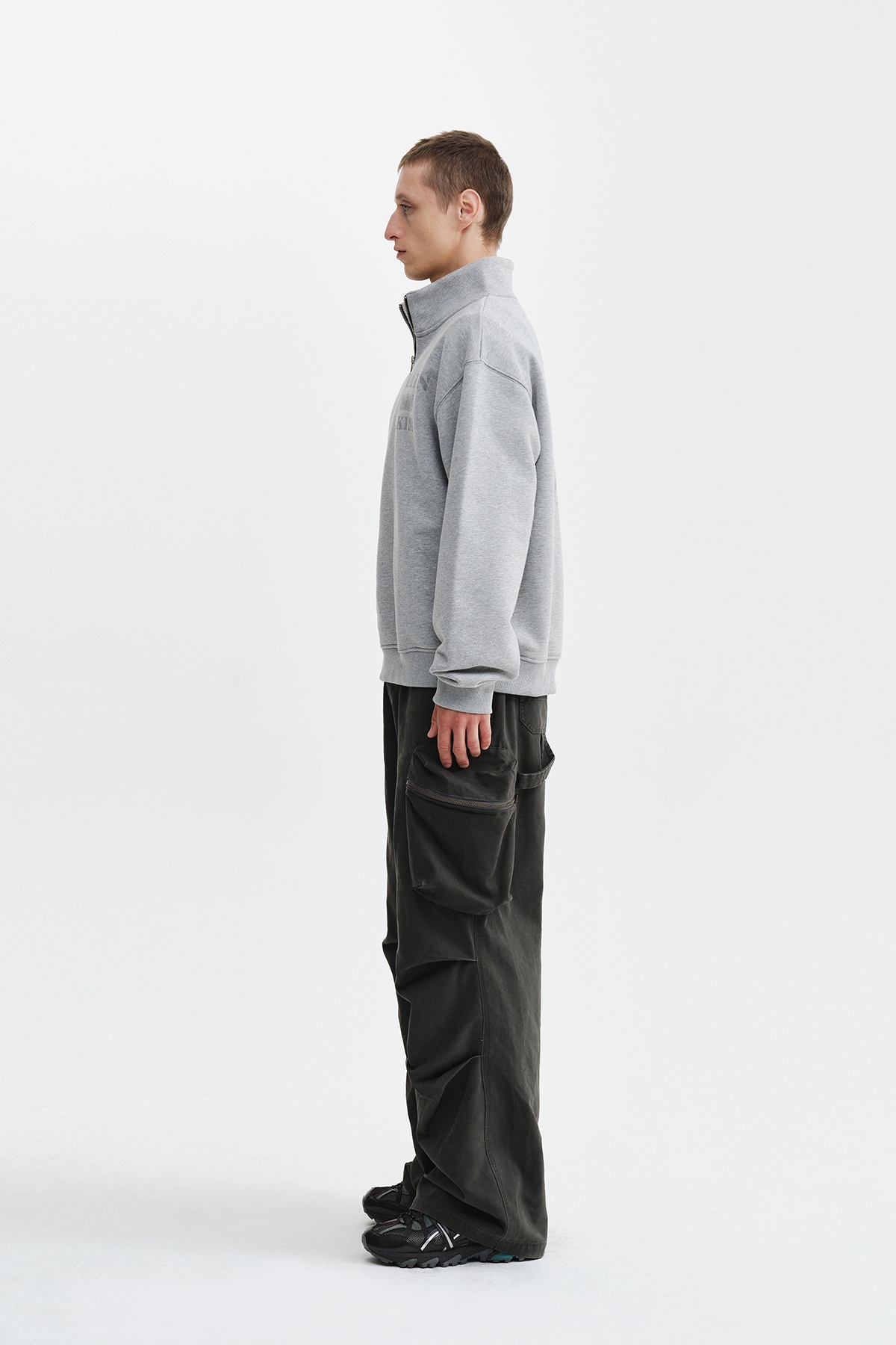 MATIN LOGO QUARTER ZIP UP