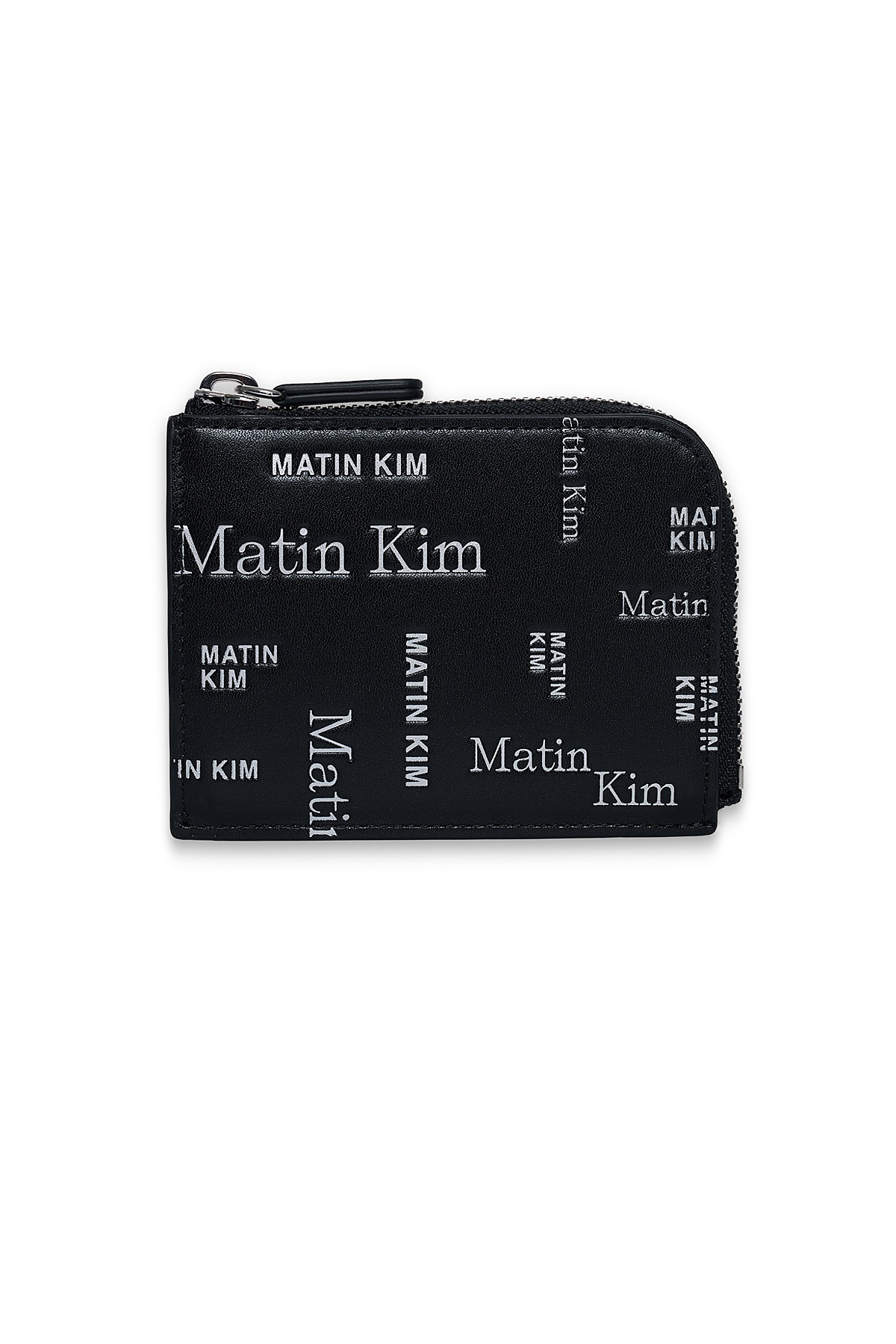 MATIN ALL-OVER LOGO HALF ROUND ZIP WALLET