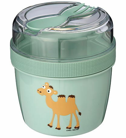 N'ice Cup™ - L, Lunch box with cooling disc - Green-Camel
