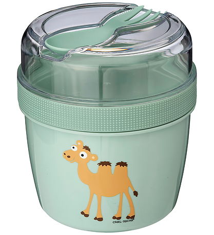 N'ice Cup™ - L, Lunch box with cooling disc - Green-Camel