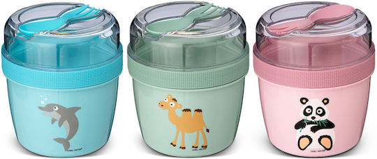 N'ice Cup™ - L, Lunch box with cooling disc - Green-Camel