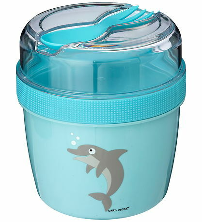 N'ice Cup™ - L, Lunch box with cooling disc - Blue-Dolphin