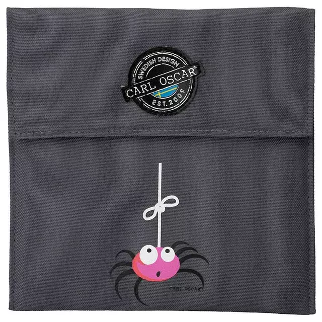 Pack n' Snack™ Sandwich Bag - Grey-Spider