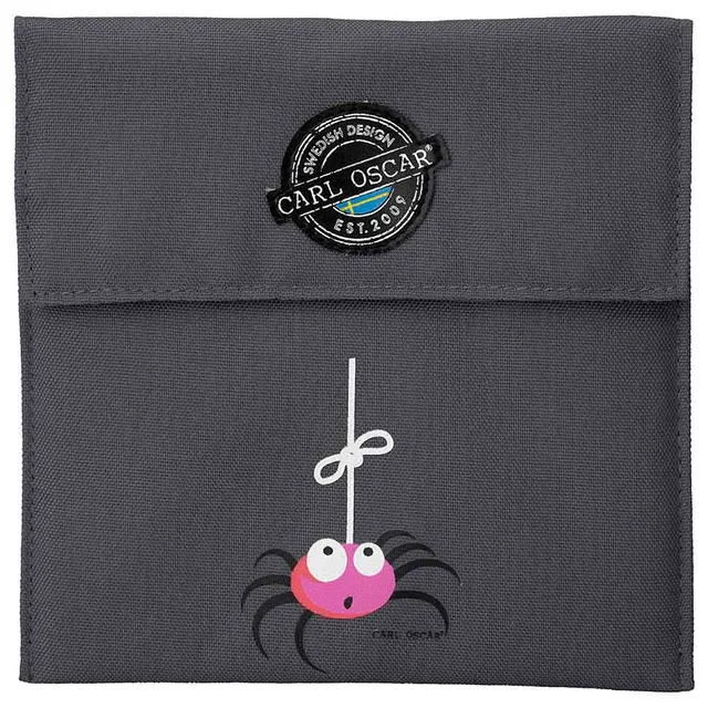 Pack n' Snack™ Sandwich Bag - Grey-Spider