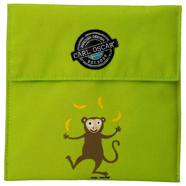 Pack n' Snack™ Sandwich Bag - Lime-Monkey