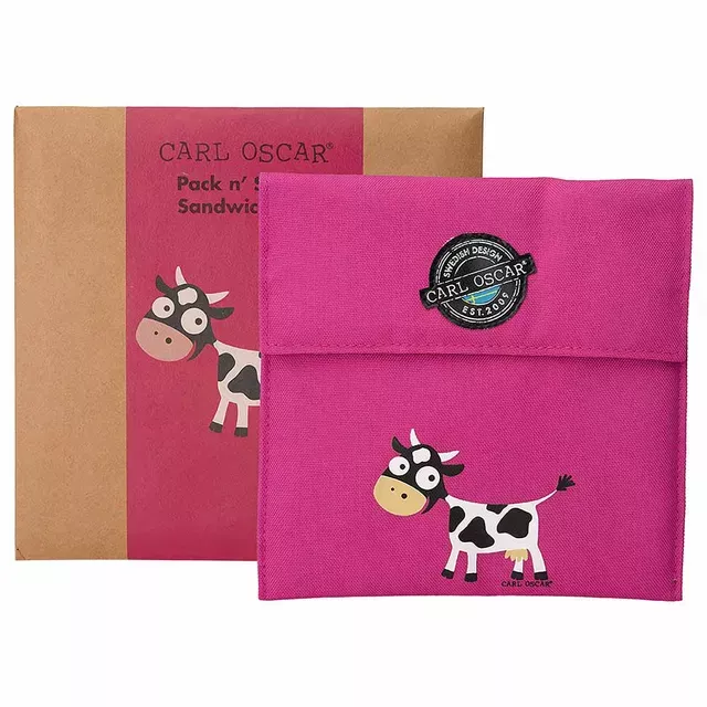 Pack n' Snack™ Sandwich Bag - Purple-Cow