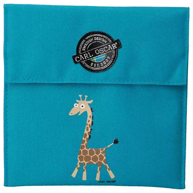 Pack n' Snack™ Sandwich Bag - Turquoise-Giraffe