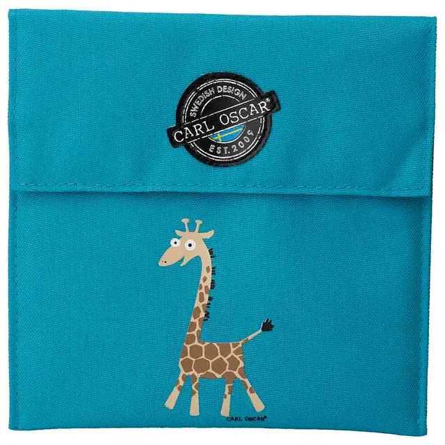 Pack n' Snack™ Sandwich Bag - Turquoise-Giraffe