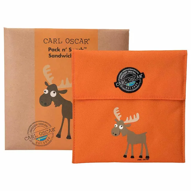 Pack n' Snack™ Sandwich Bag - Orange-Moose