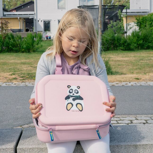 Pack n' Snack™ Lunch Bag - Pink-Panda