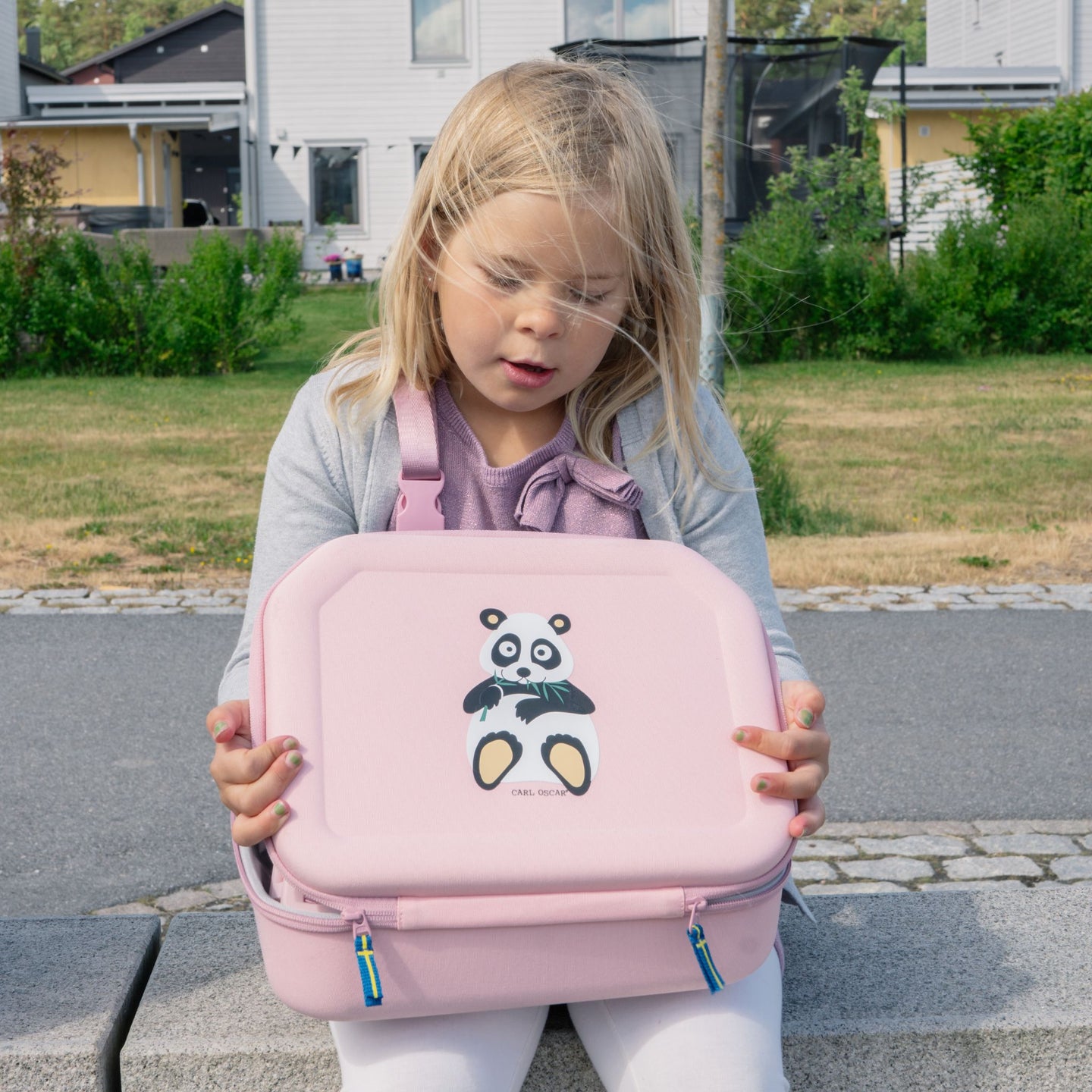 Pack n' Snack™ Lunch Bag - Pink-Panda