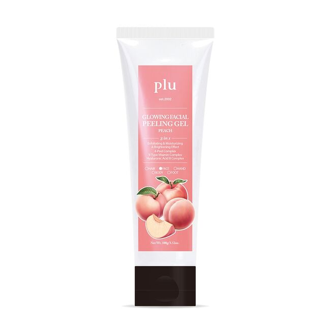 "plu Peach glowing facial peeling gel "