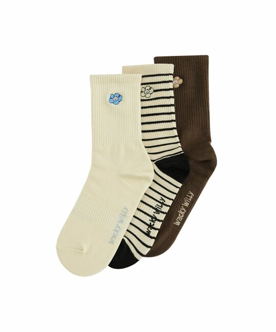 LILY COLOR SOCKS 3PACK