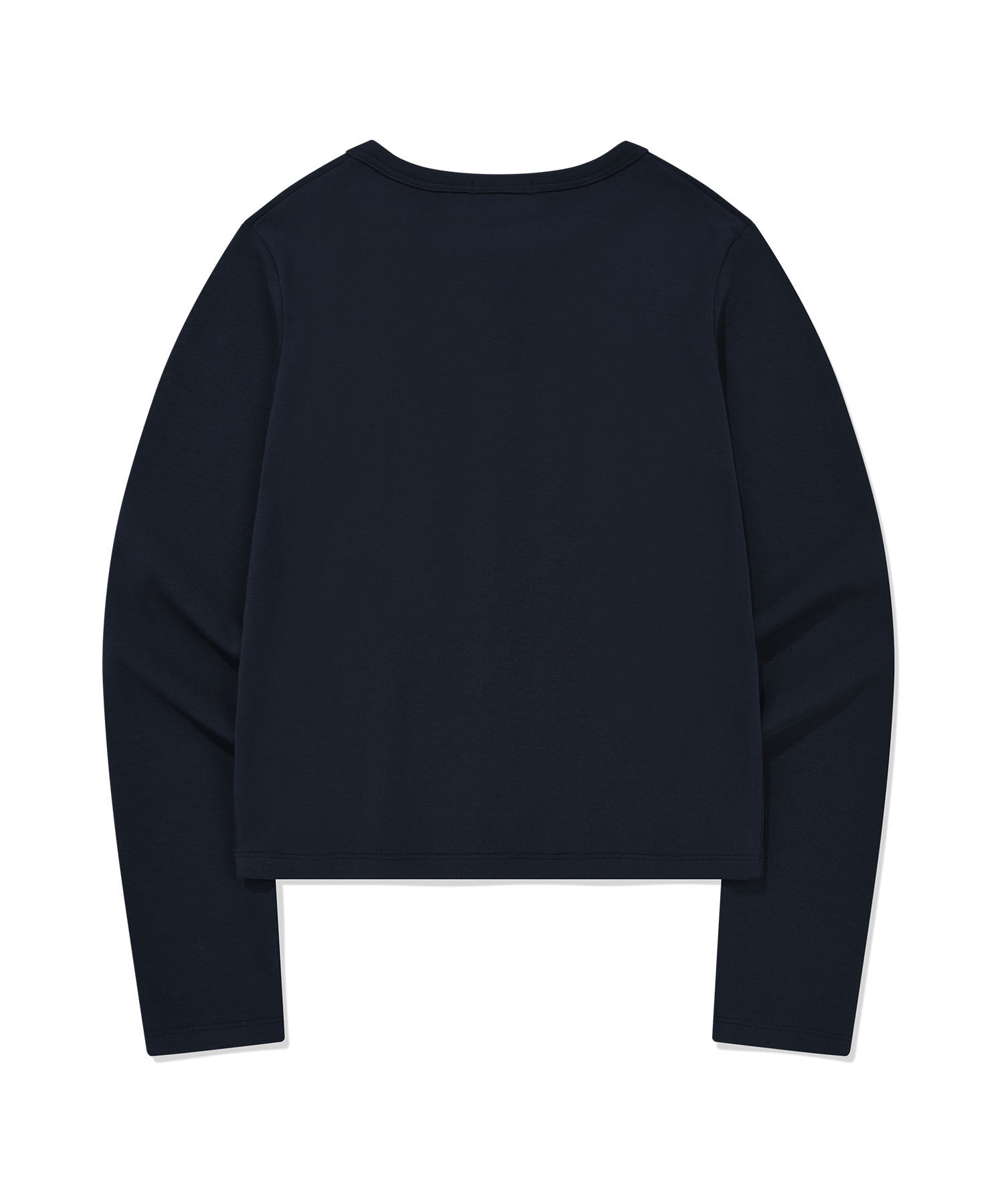 WOMEN'S BASIC COTTON ROUND NECK CARDIGAN