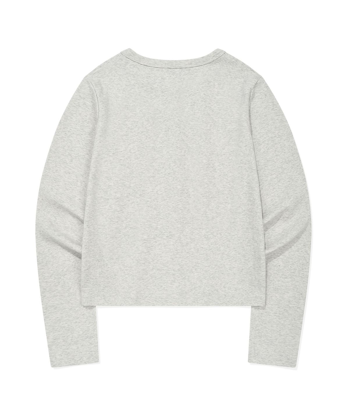 WOMEN'S BASIC COTTON ROUND NECK CARDIGAN