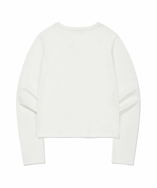 WOMEN'S BASIC COTTON ROUND NECK CARDIGAN