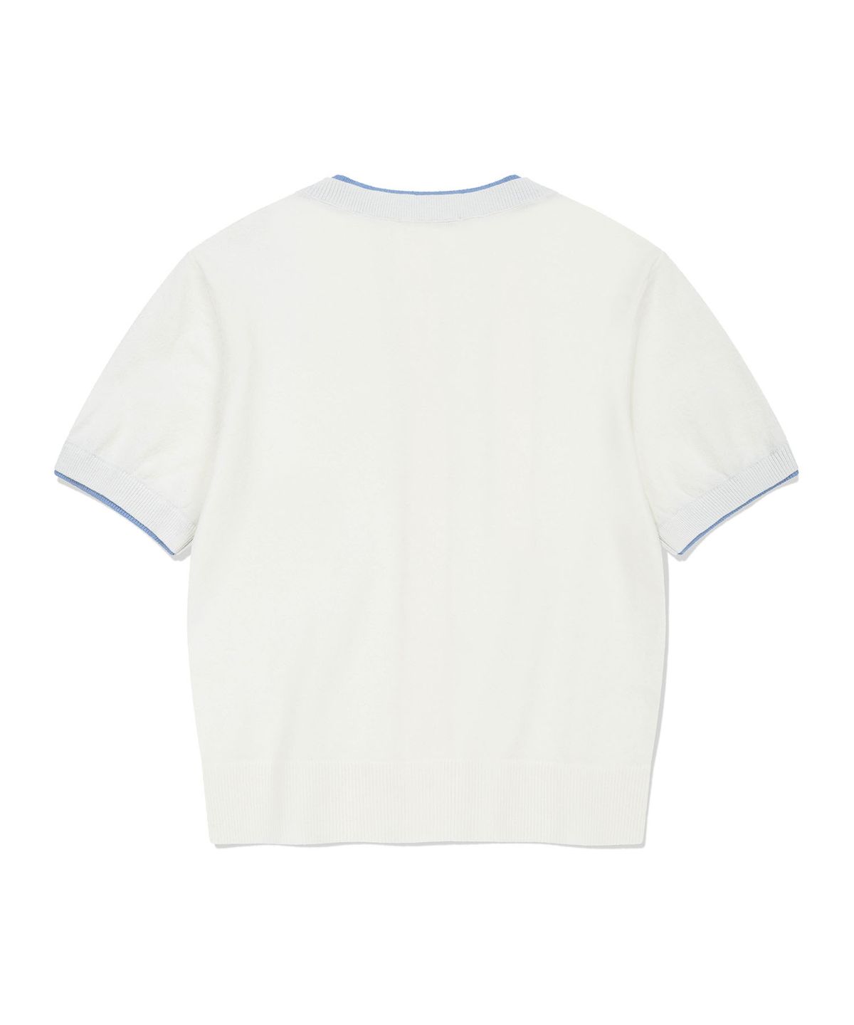 WOMEN'S LILY WAPPEN ROUND NECK SHORT SLEEVE CARDIGAN