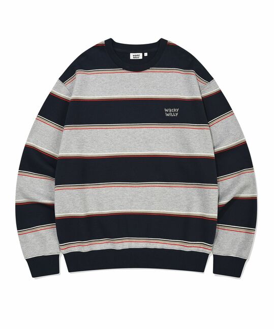 MULTI-STRIPE SWEATSHIRT