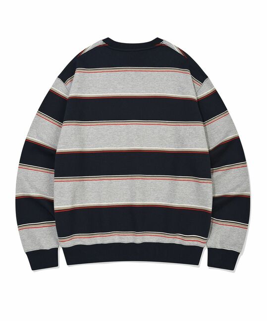 MULTI-STRIPE SWEATSHIRT