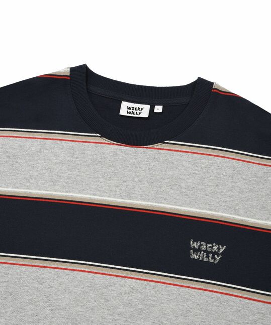 MULTI-STRIPE SWEATSHIRT
