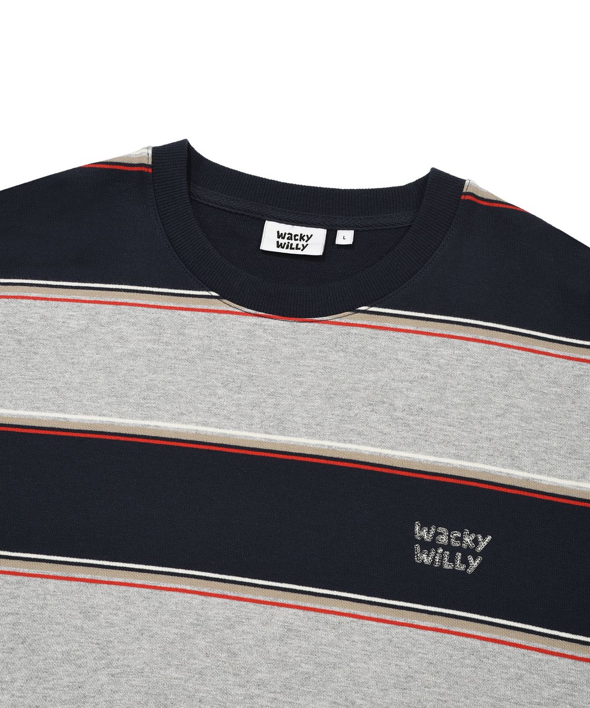 MULTI-STRIPE SWEATSHIRT
