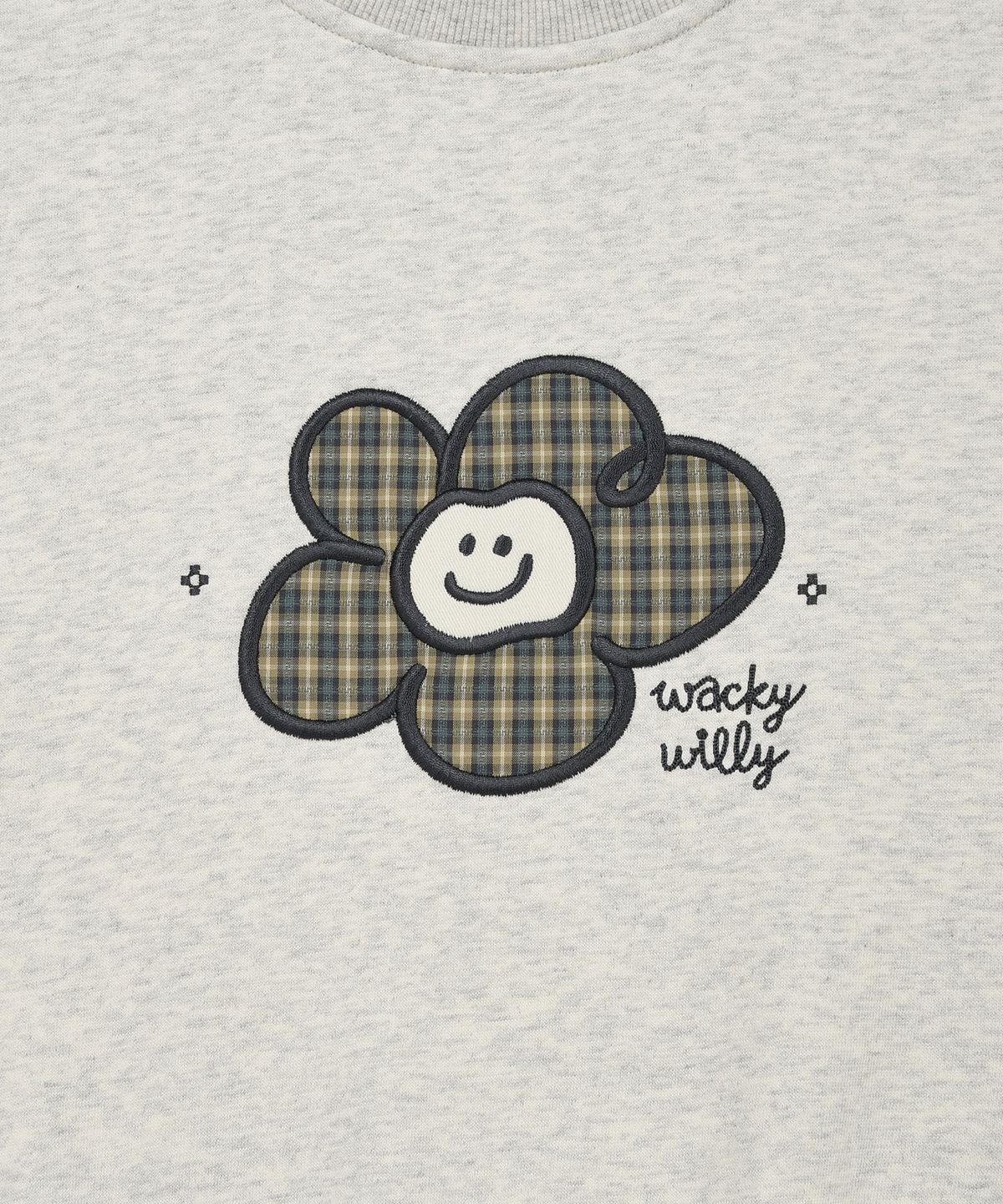 WOMEN'S CHECK LILY CROPPED SWEATSHIRT