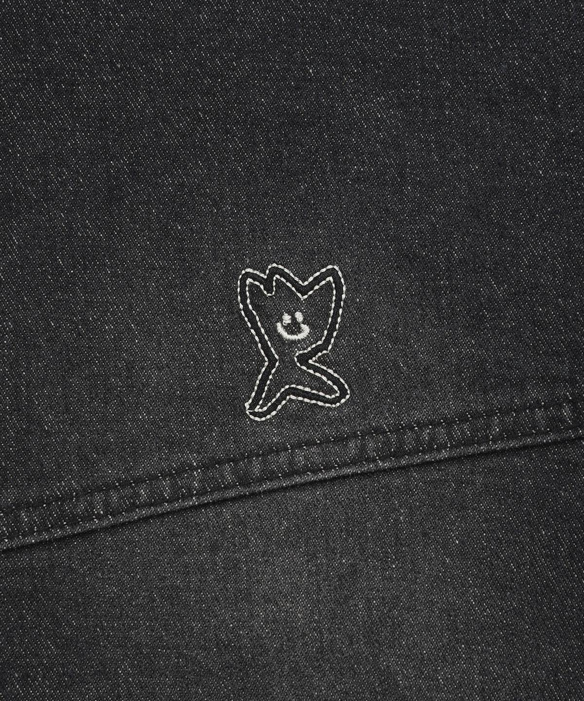 BACK GRAPHIC DENIM HOODED JUMPER