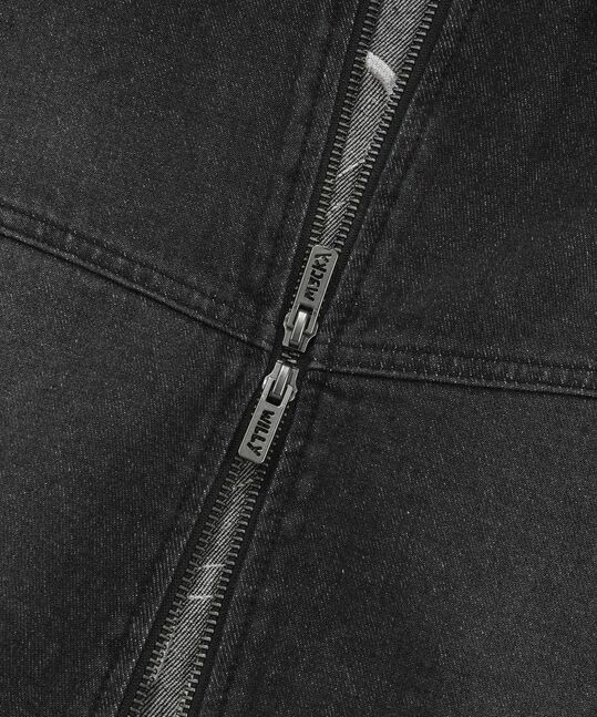 BACK GRAPHIC DENIM HOODED JUMPER