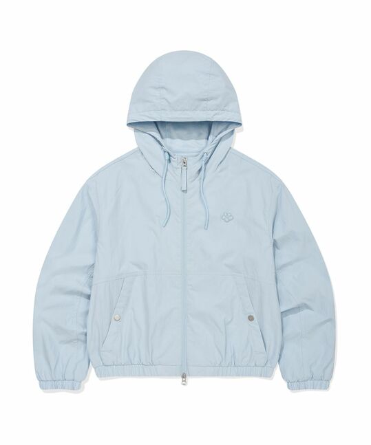 WOMEN NYLON HOODED WINDBREAKER