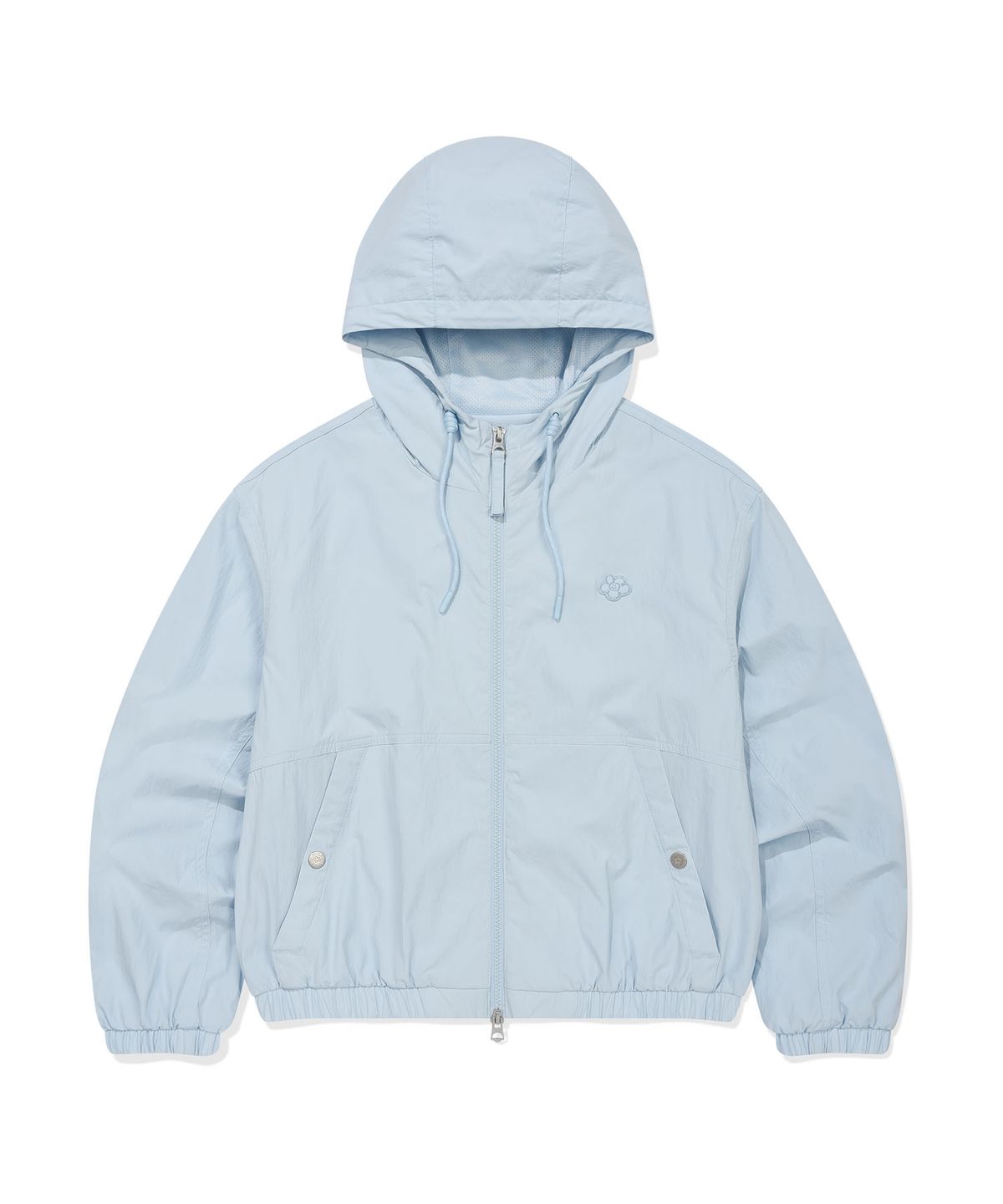 WOMEN NYLON HOODED WINDBREAKER