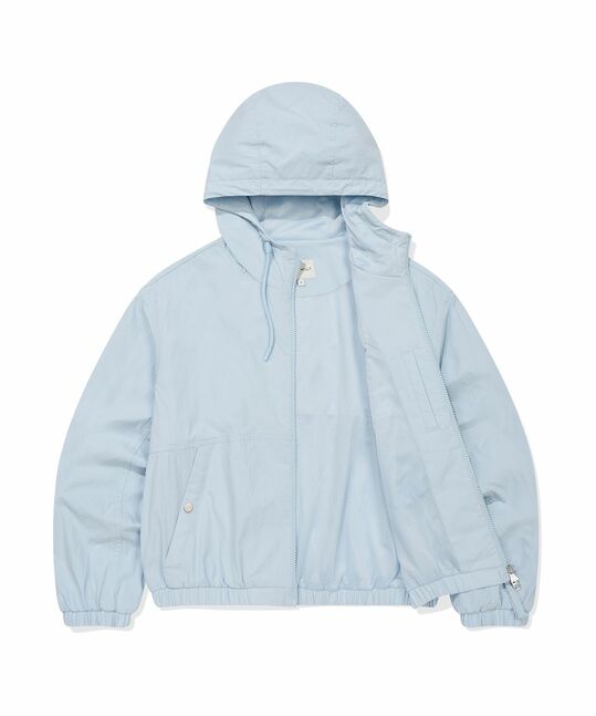 WOMEN NYLON HOODED WINDBREAKER